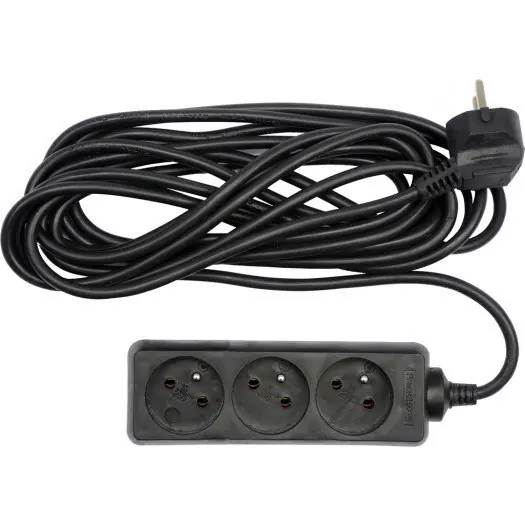 Bezpieczna płatność PRZEDŁUŻACZ ELEKTR./CZARNY/ 3G Z/U 5M 72617 VOREL